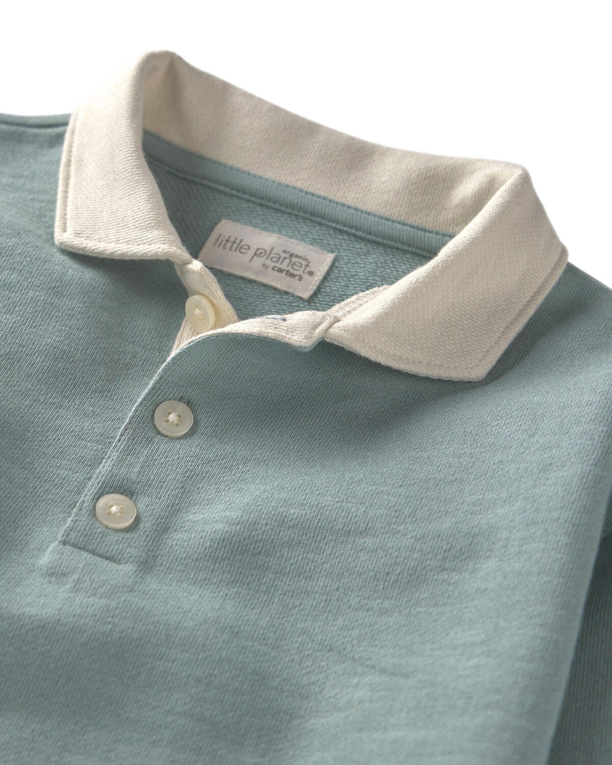 Toddler Boy Organic Cotton French Terry Polo - Image 2