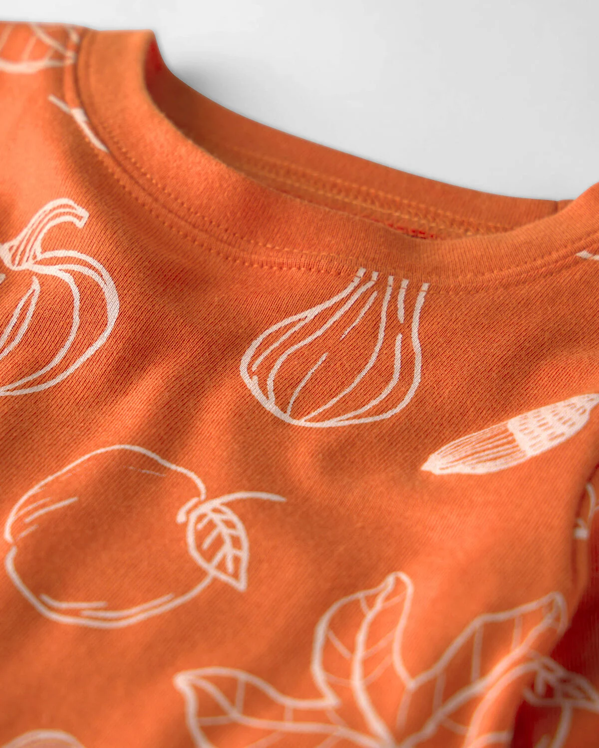 Toddler 2-Piece Organic Cotton Pajamas in Autumn Gourds - Image 2