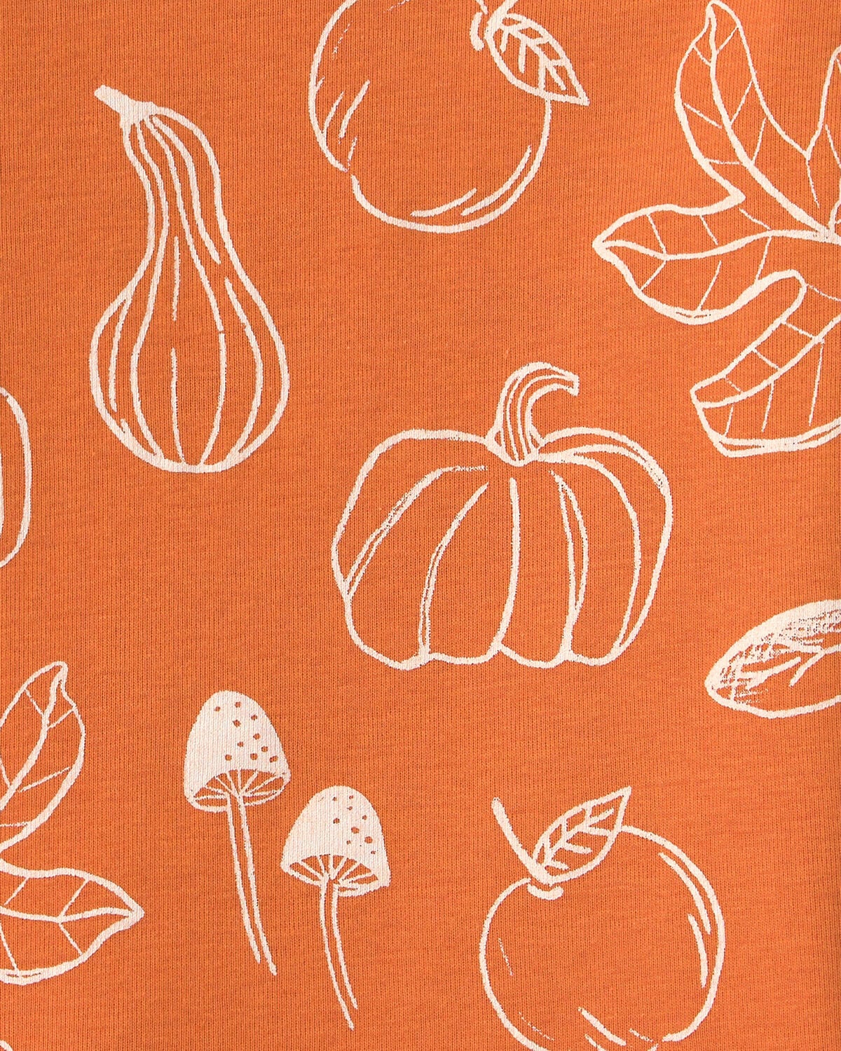 Toddler 2-Piece Organic Cotton Pajamas in Autumn Gourds - Image 3