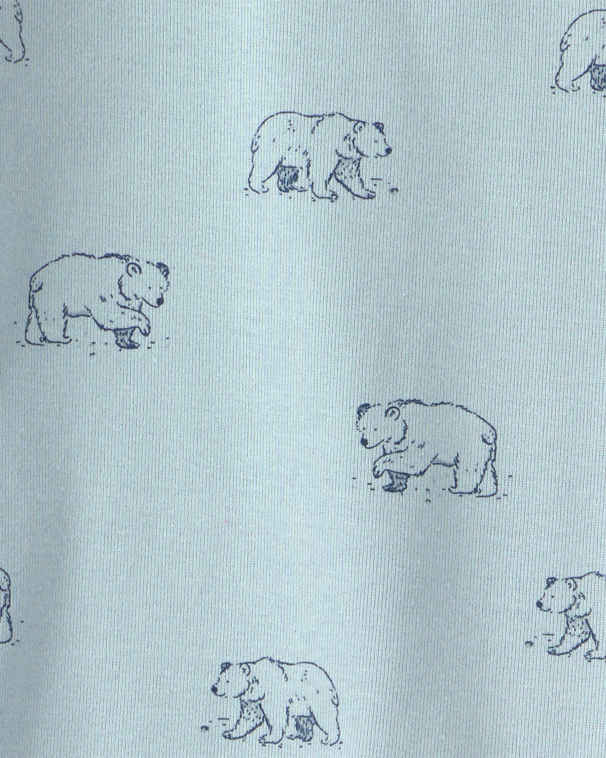 Toddler 2-Piece Organic Cotton Pajamas in Winter Bears - Image 4