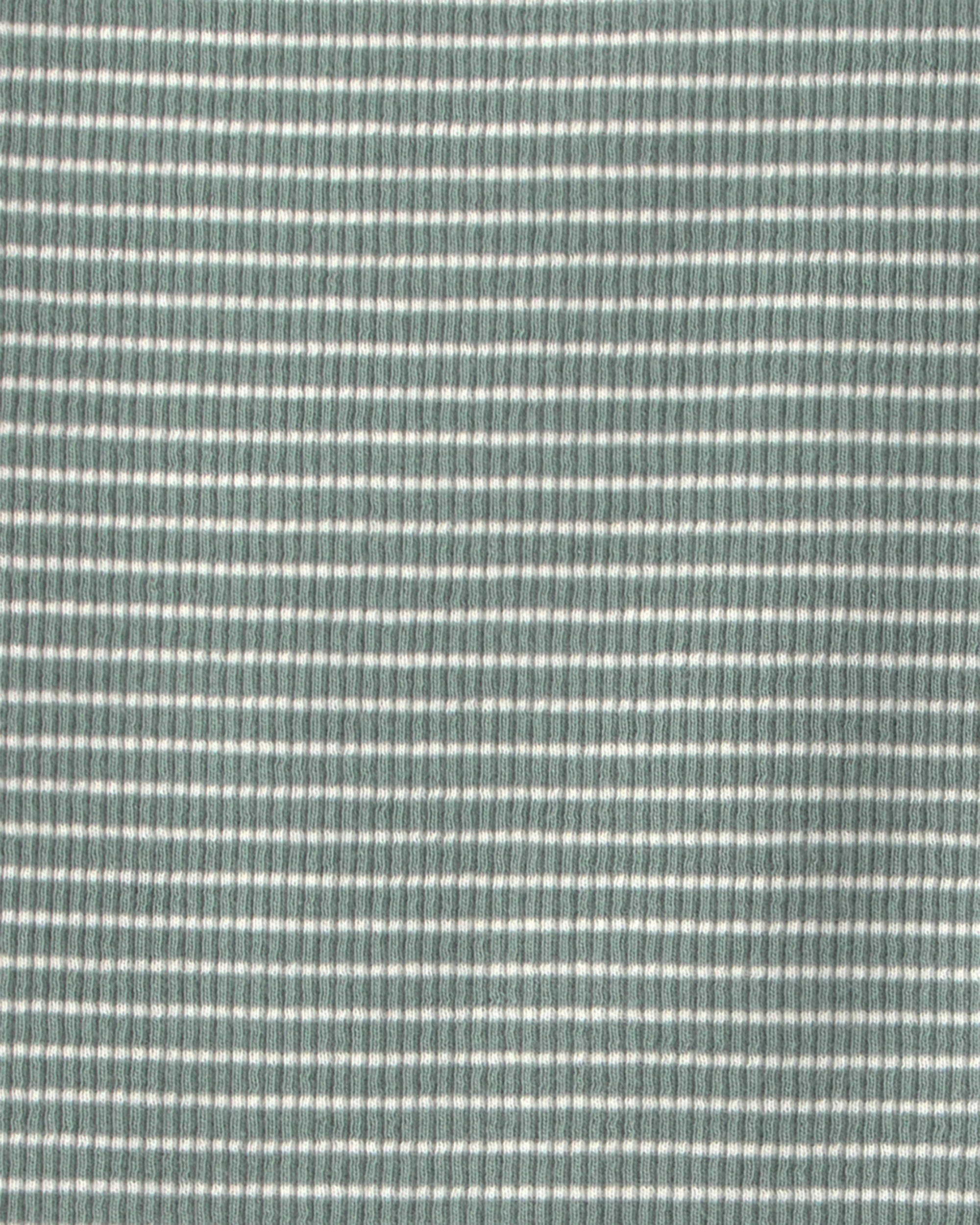 Toddler 2-Piece Organic Cotton Ribbed Pajamas in Stripes - Image 4