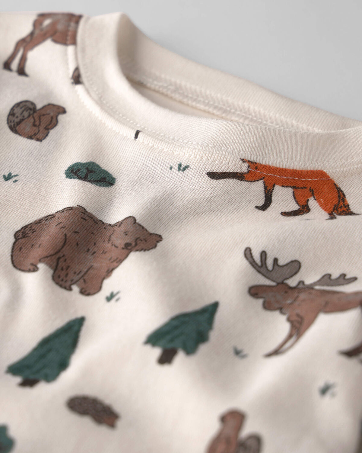 Toddler 2-Piece Organic Cotton Pajamas in Woodland Creatures - Image 3