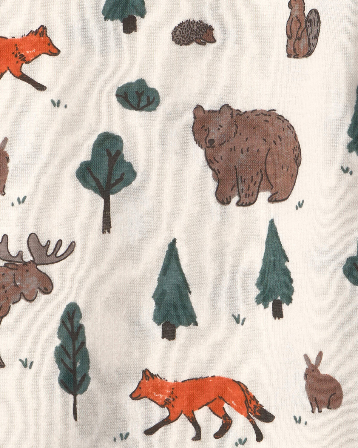 Toddler 2-Piece Organic Cotton Pajamas in Woodland Creatures - Image 4
