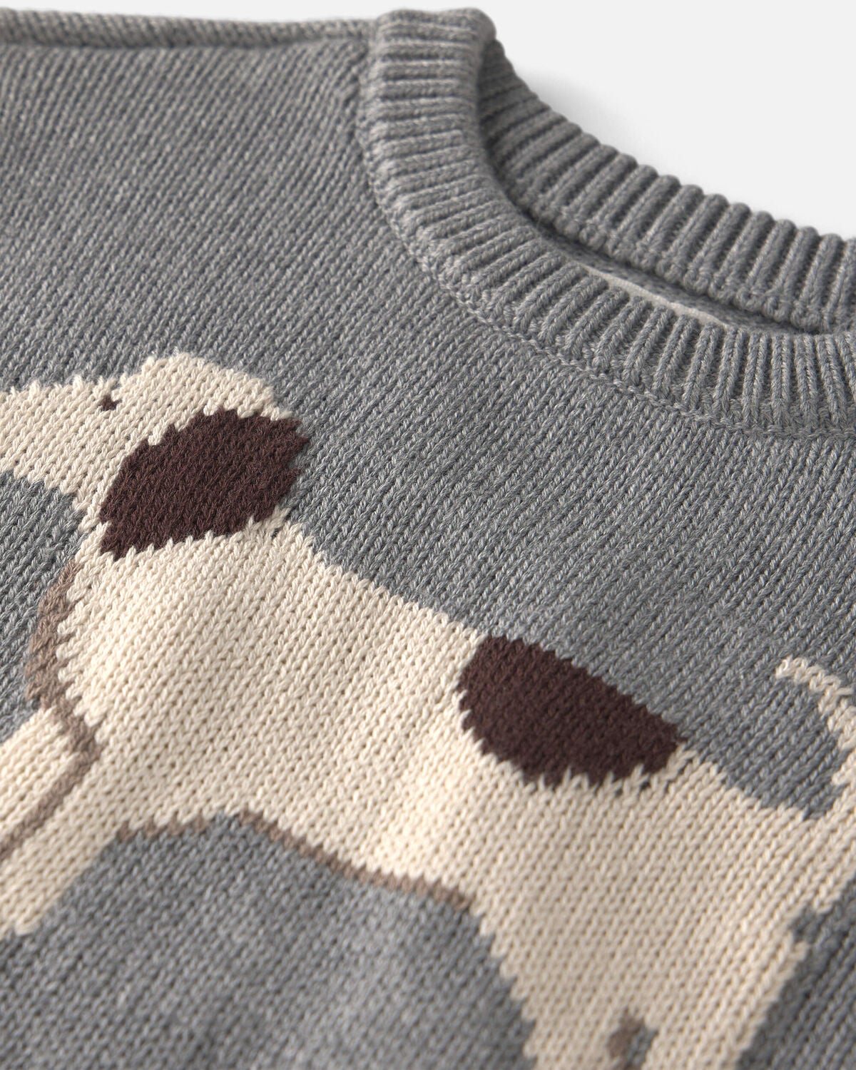 Toddler Organic Cotton Dog Sweater Knit Pullover - Image 3