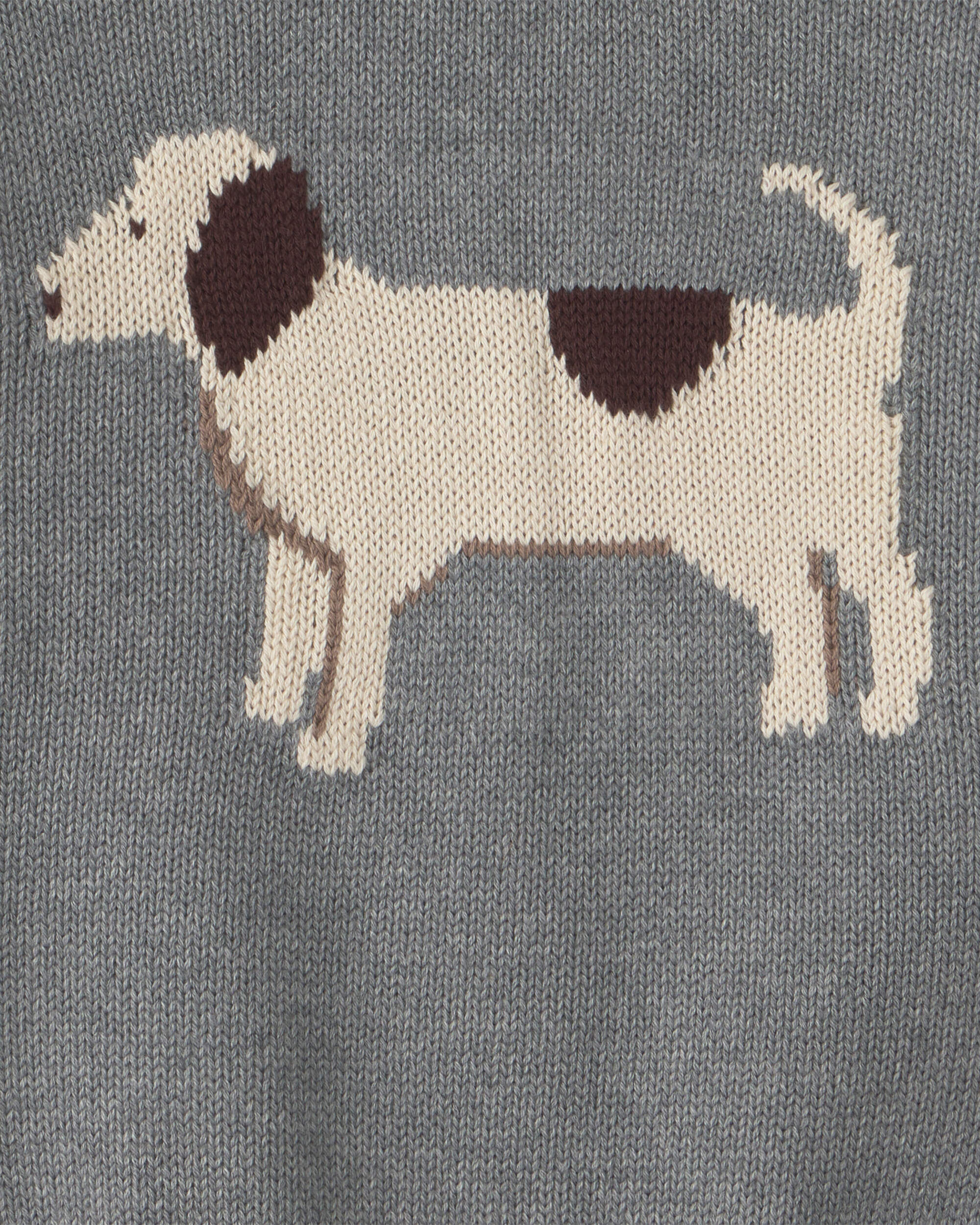 Toddler Organic Cotton Horse Sweater Knit Pullover - Image 5