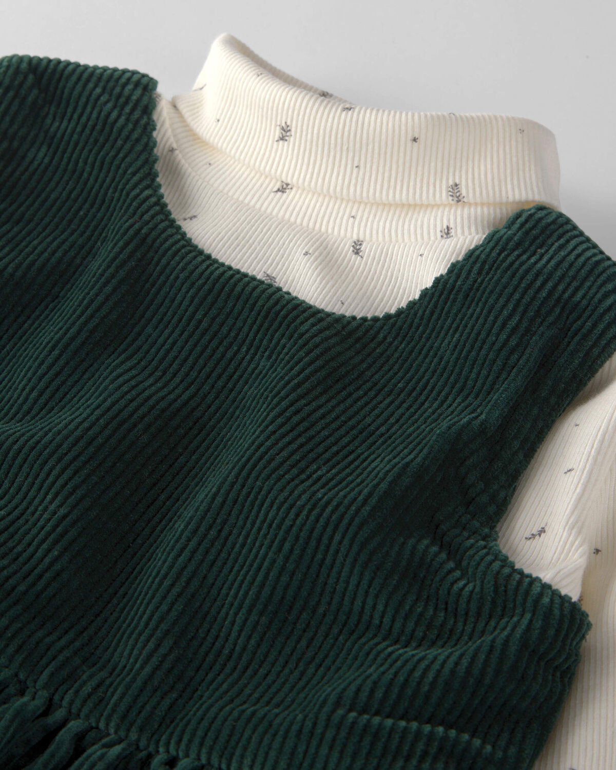 Toddler Girl 2-Piece Organic Cotton Corduroy Jumper Set - Image 4