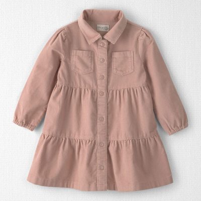 Toddler Girl Organic Cotton Corduroy Dress