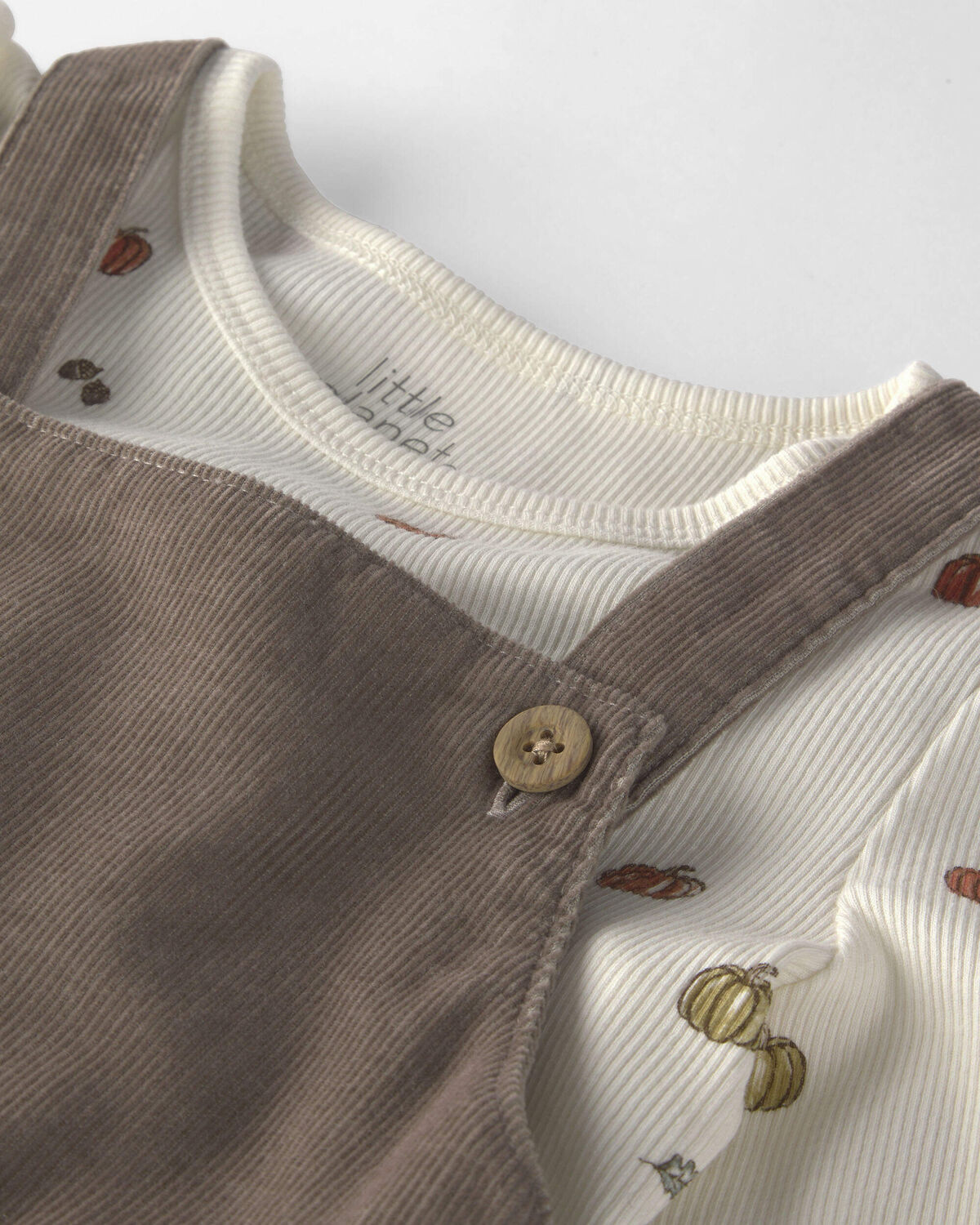 Toddler Girl 2-Piece Organic Cotton Corduroy Jumper Set - Image 4