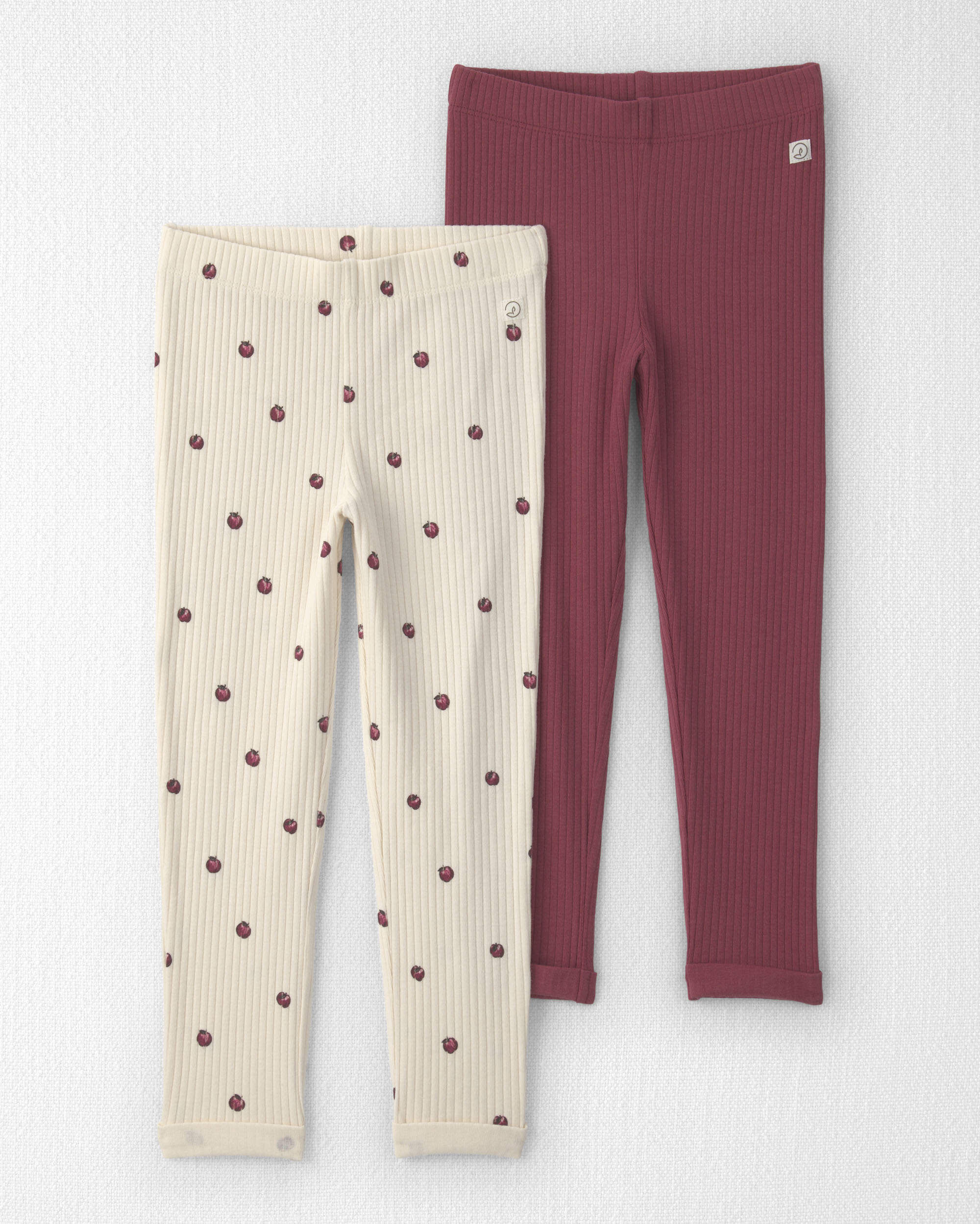 Toddler Girl 2-Pack Organic Cotton Leggings - Image 6