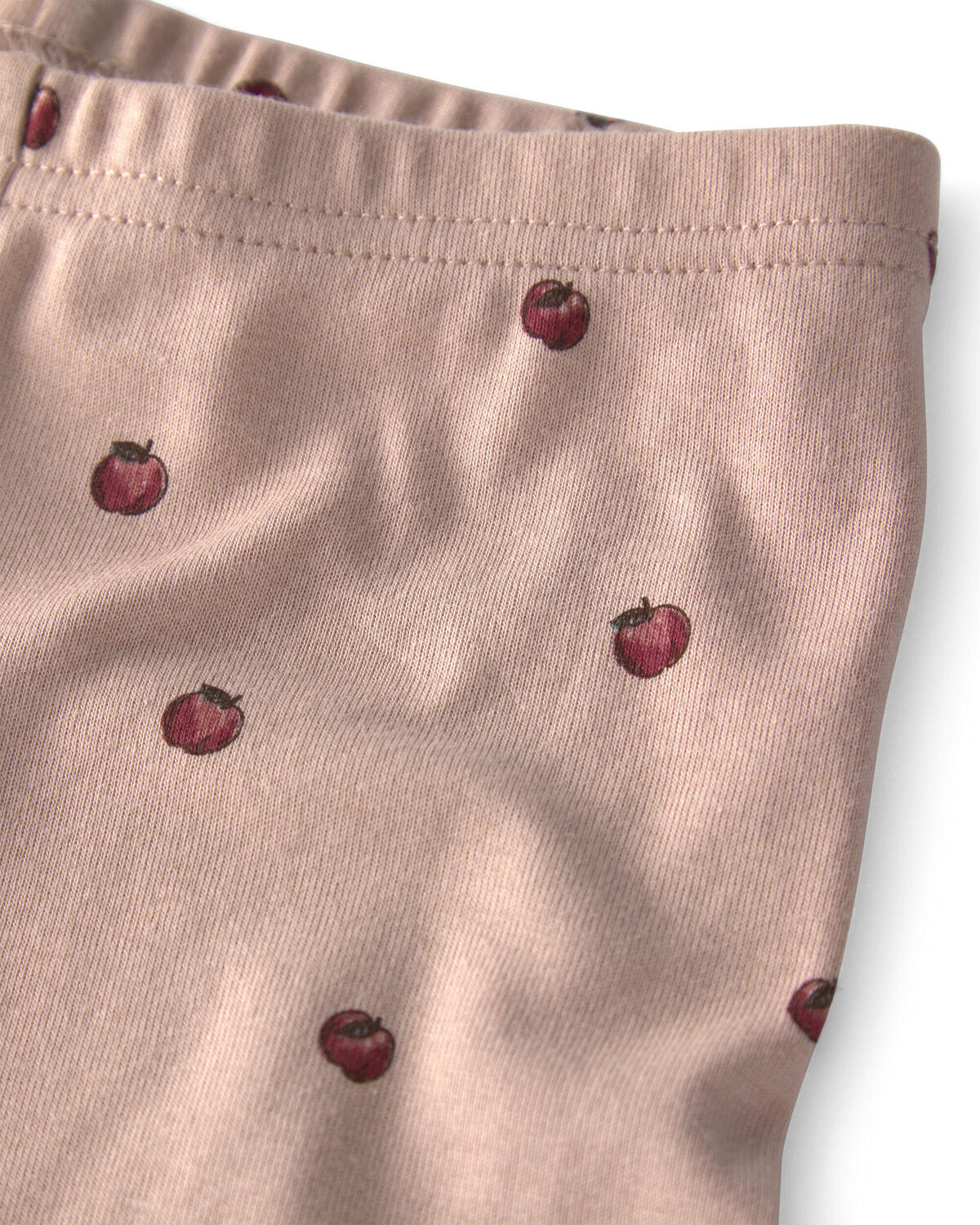 Toddler Girl 2-Piece Organic Cotton Pajamas in Apples - Image 2