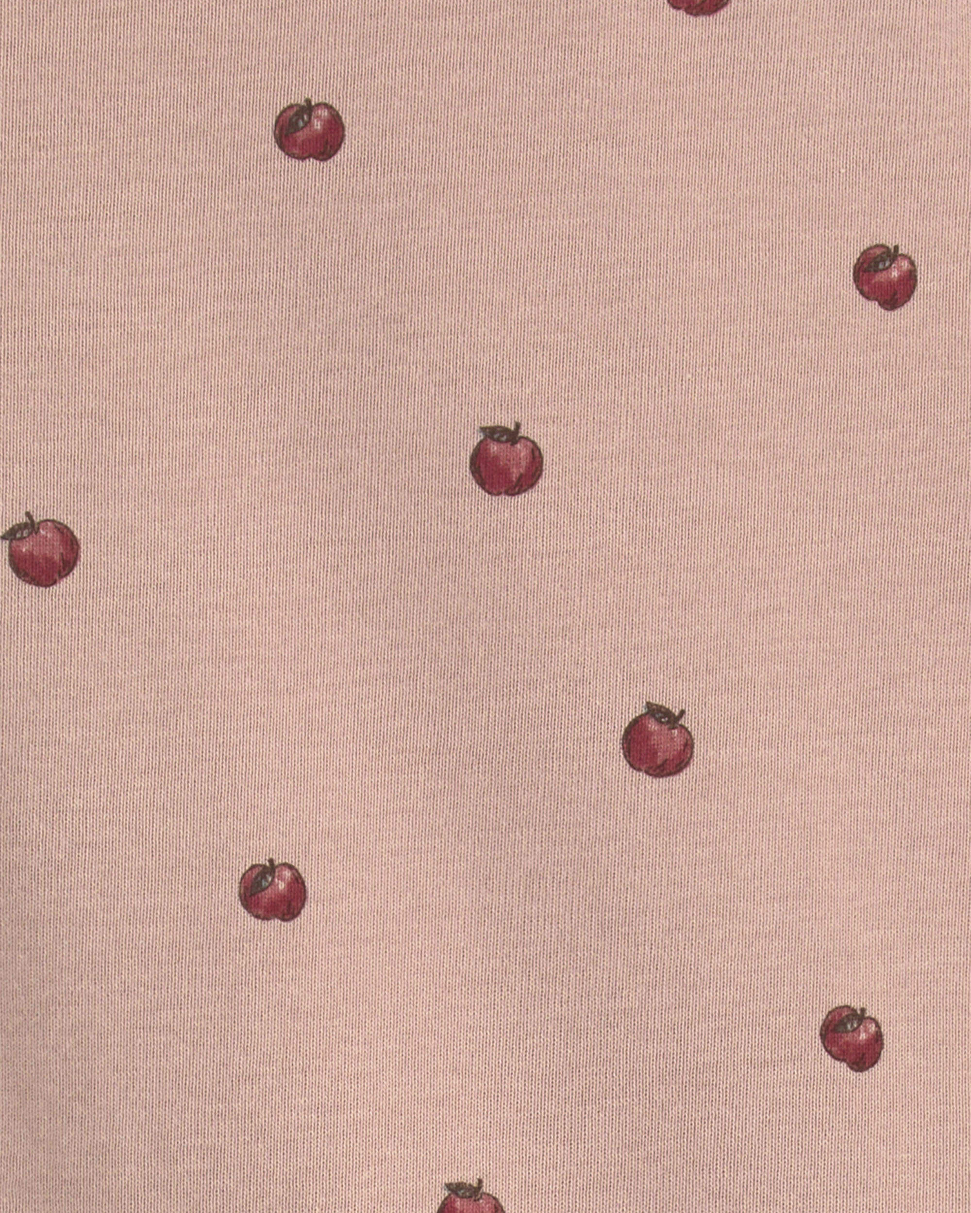 Toddler Girl 2-Piece Organic Cotton Pajamas in Apples - Image 4