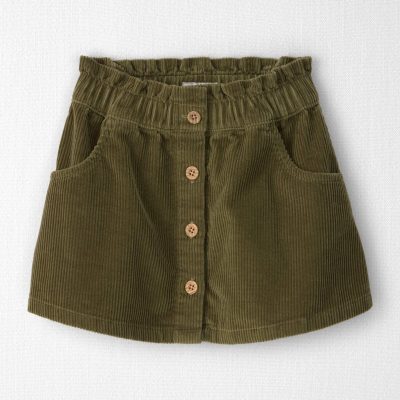 Toddler Girl Organic Cotton Corduroy Skirt