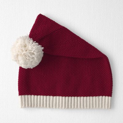 Toddler Organic Cotton Sweater Knit Santa Hat