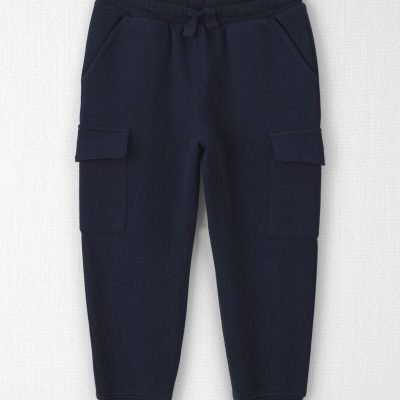 Toddler Boy Organic Cotton French Terry Cargo Pants