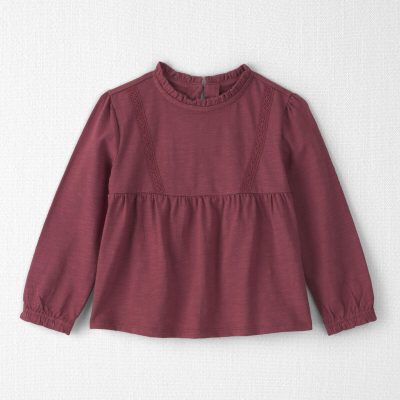 Toddler Girl Organic Cotton Peplum Top