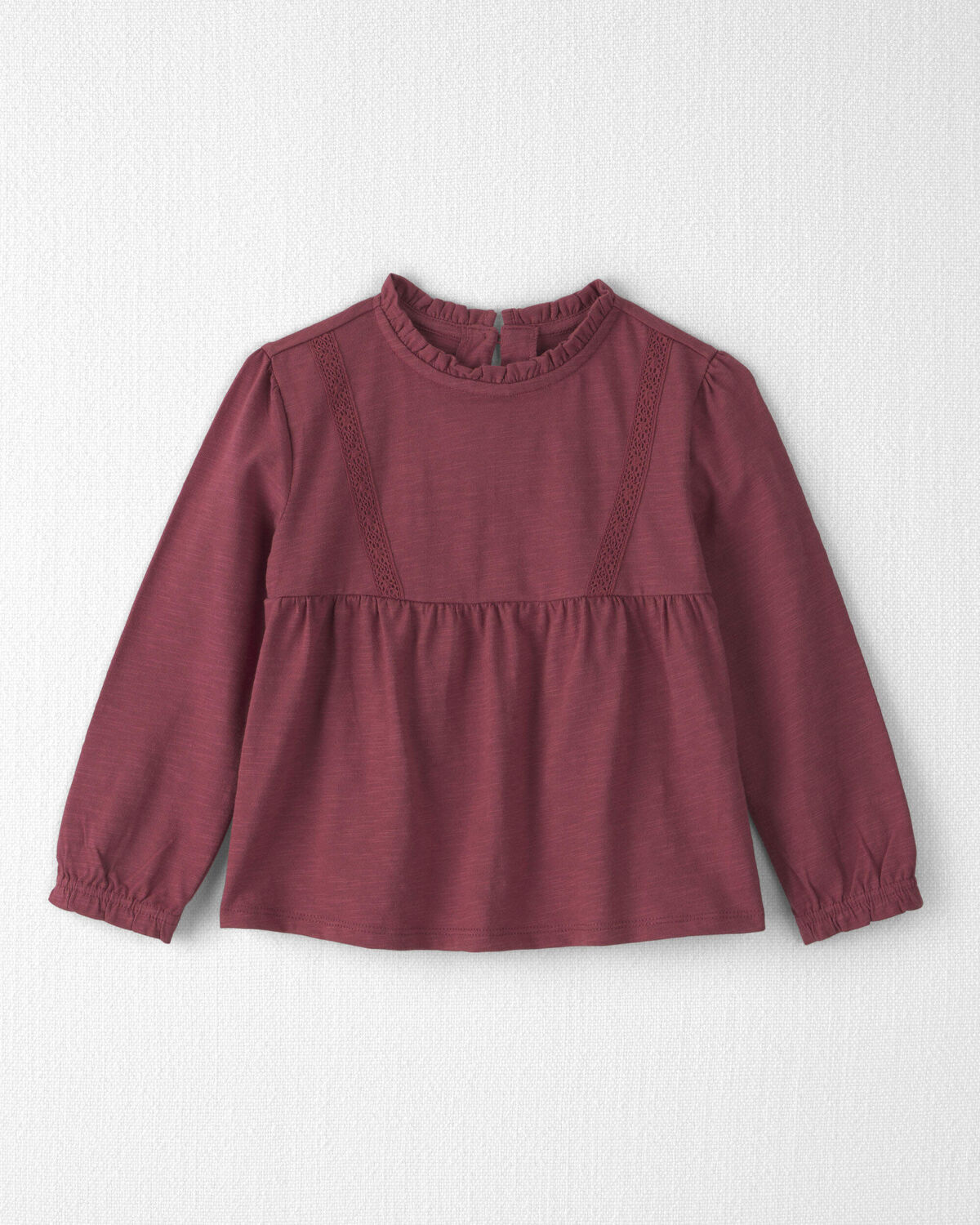 Toddler Girl Organic Cotton Peplum Top
