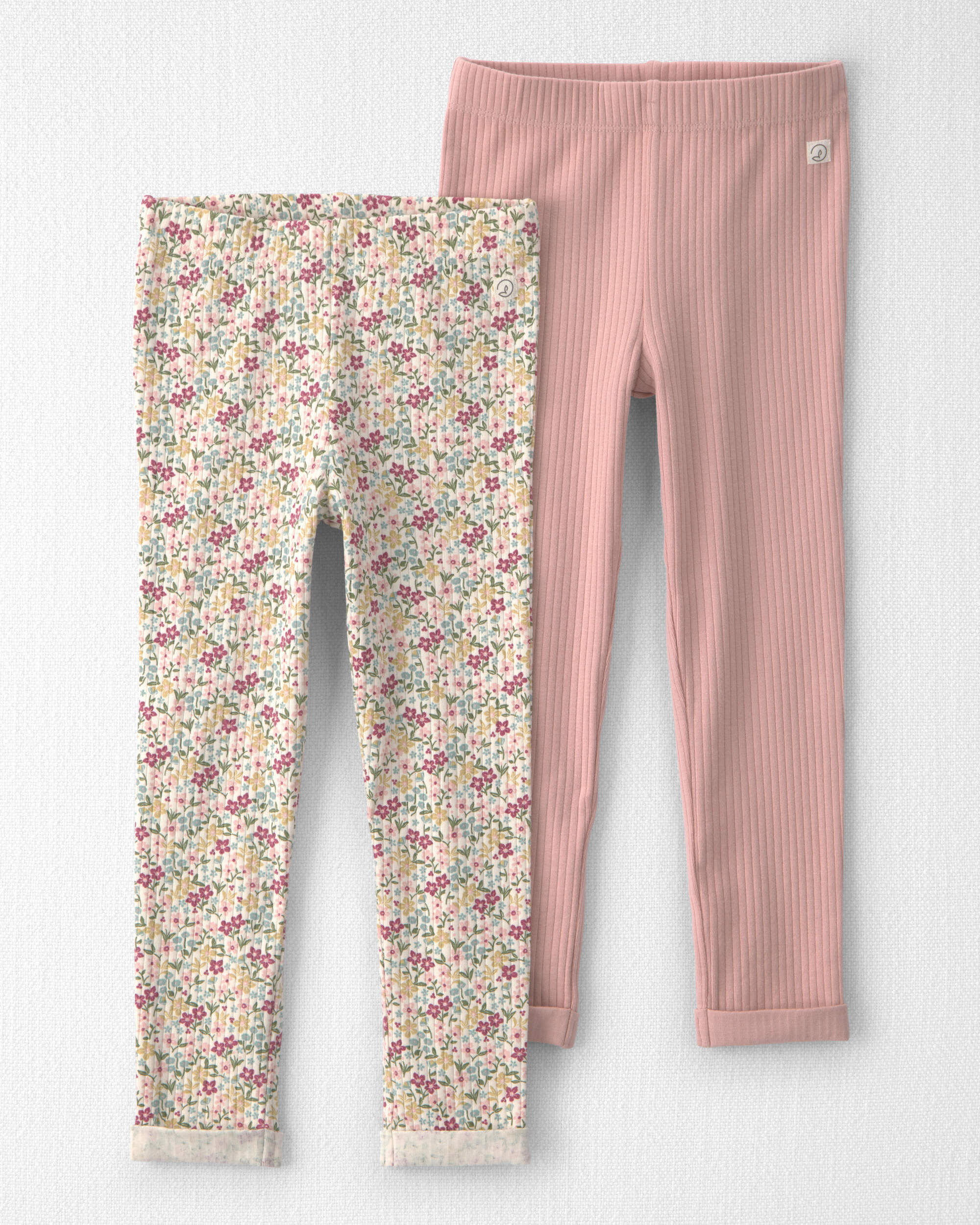 Toddler Girl 2-Pack Organic Cotton Leggings - Image 6