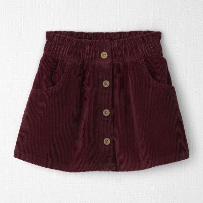 Toddler Girl Organic Cotton Corduroy Skirt