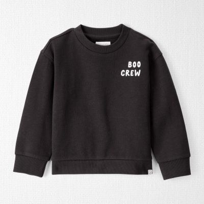 Toddler Organic Cotton 'Boo Crew' French Terry Sweatshirt