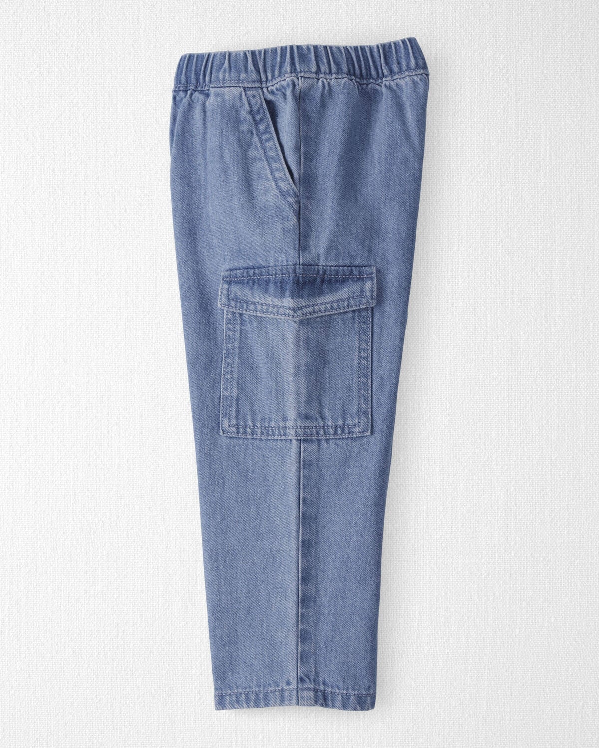 Toddler Organic Cotton Denim Cargo Pants - Image 4