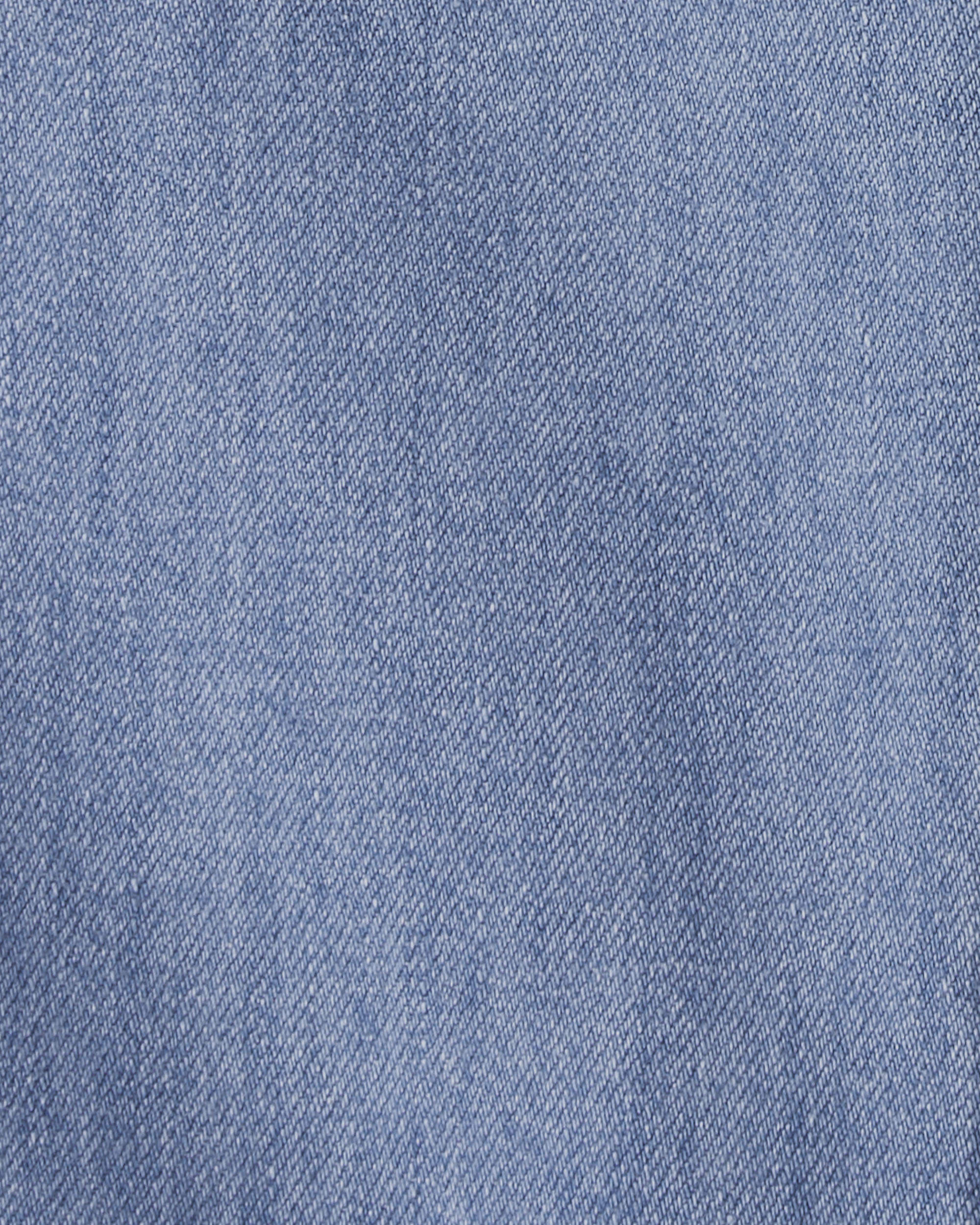Toddler Organic Cotton Denim Cargo Pants - Image 6