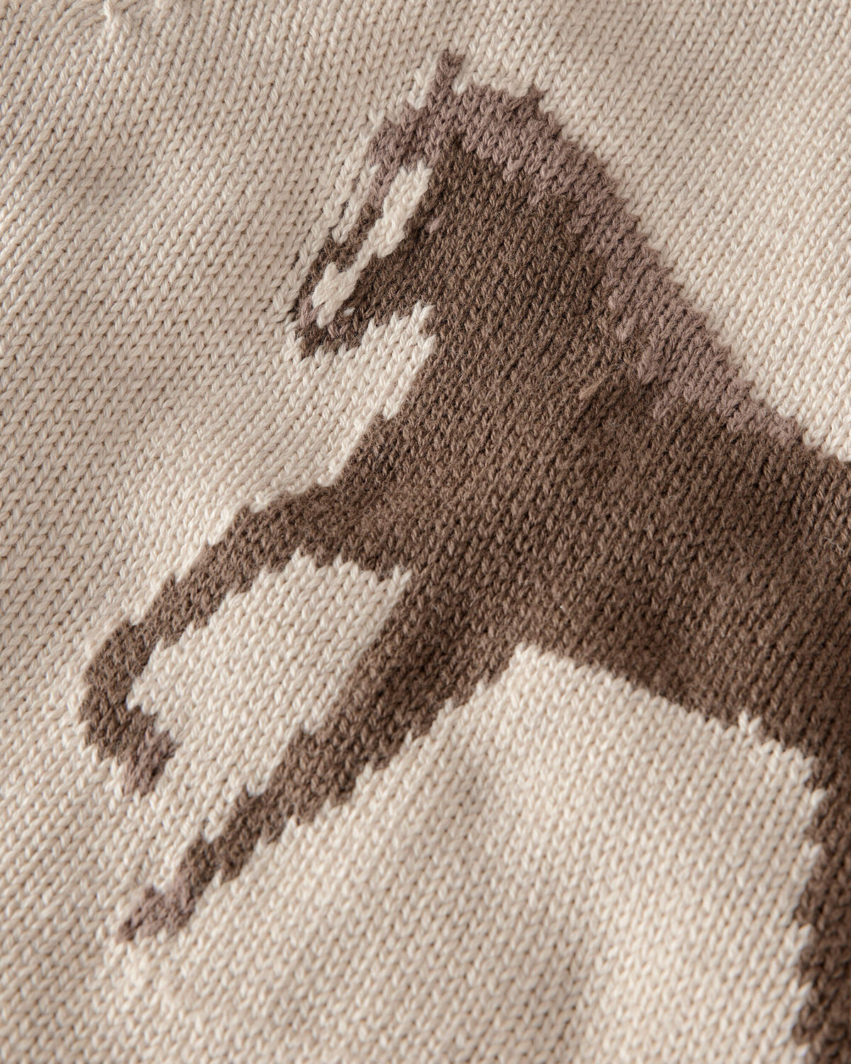 Toddler Organic Cotton Horse Sweater Knit Pullover - Image 2
