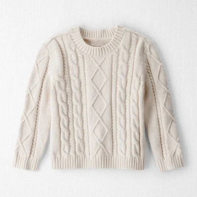 Toddler Organic Cotton Cable Knit Sweater