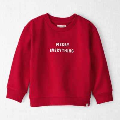 Toddler 'Merry Everything' Fleece Sweatshirt Made with Organic Cotton