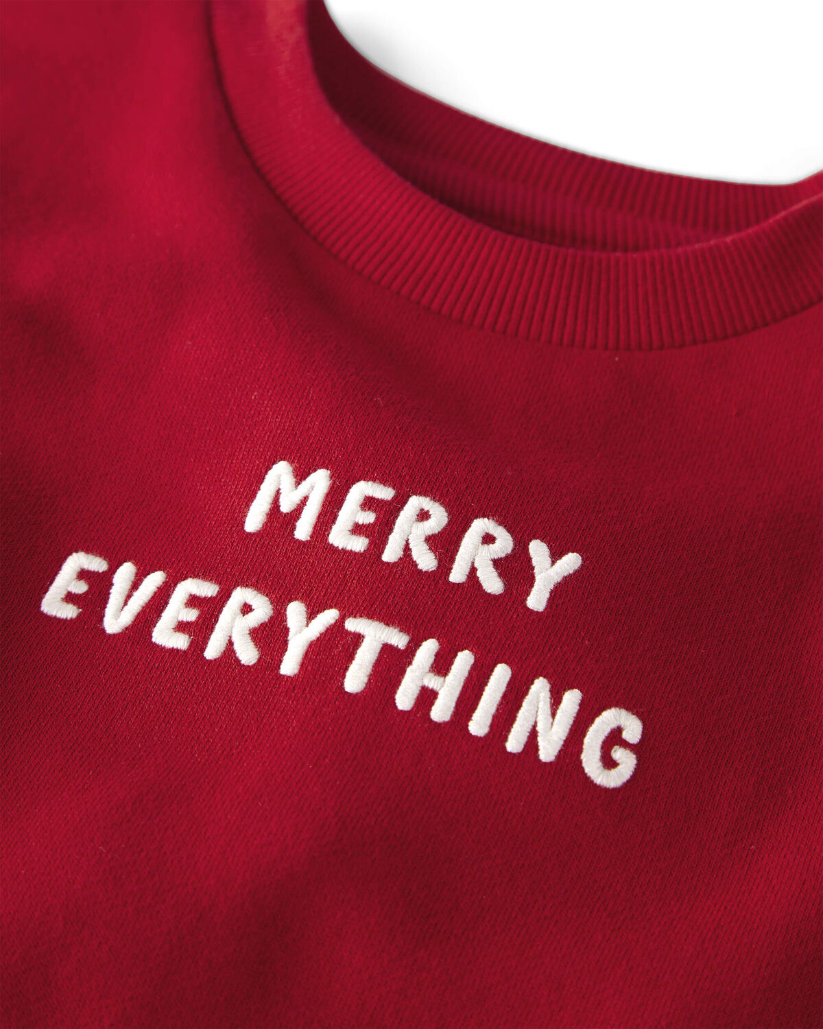 Toddler 'Merry Everything' Fleece Sweatshirt Made with Organic Cotton - Image 2