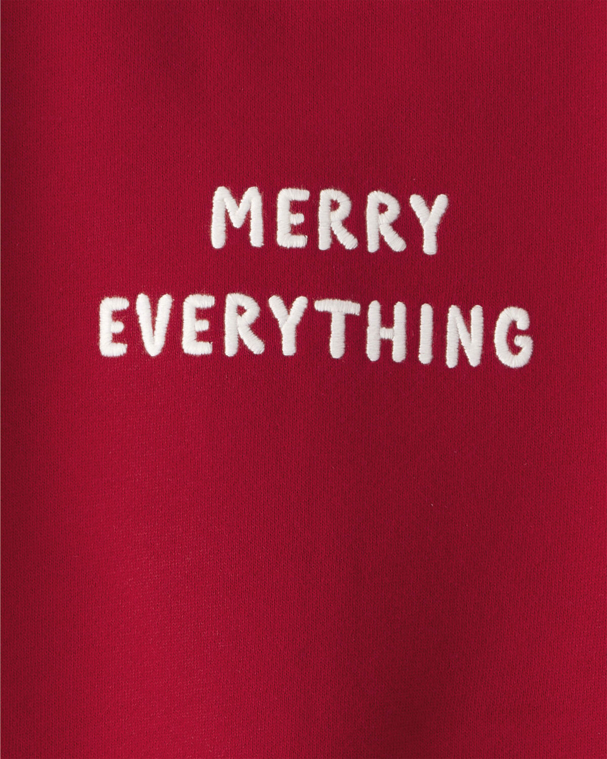 Toddler 'Merry Everything' Fleece Sweatshirt Made with Organic Cotton - Image 3