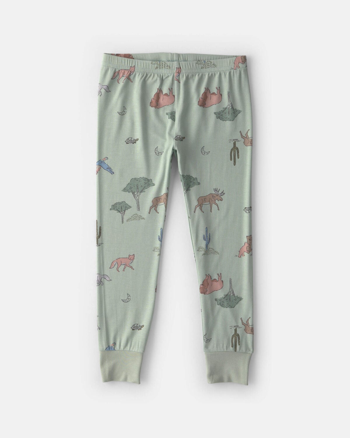 Toddler Boy 2-Piece Desert PurelySoft™ Snug Fit Pajama Set - Green - Image 2