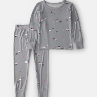 Toddler 2-Piece Halloween PurelySoft™ Snug Fit Pajama Set - Grey