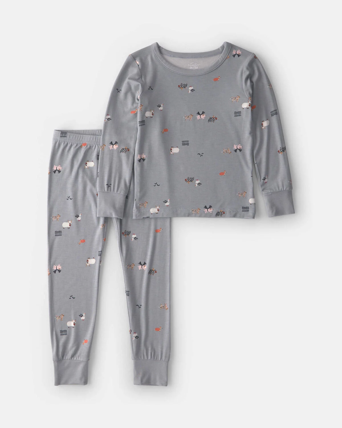 Toddler 2-Piece Halloween PurelySoft™ Snug Fit Pajama Set - Grey