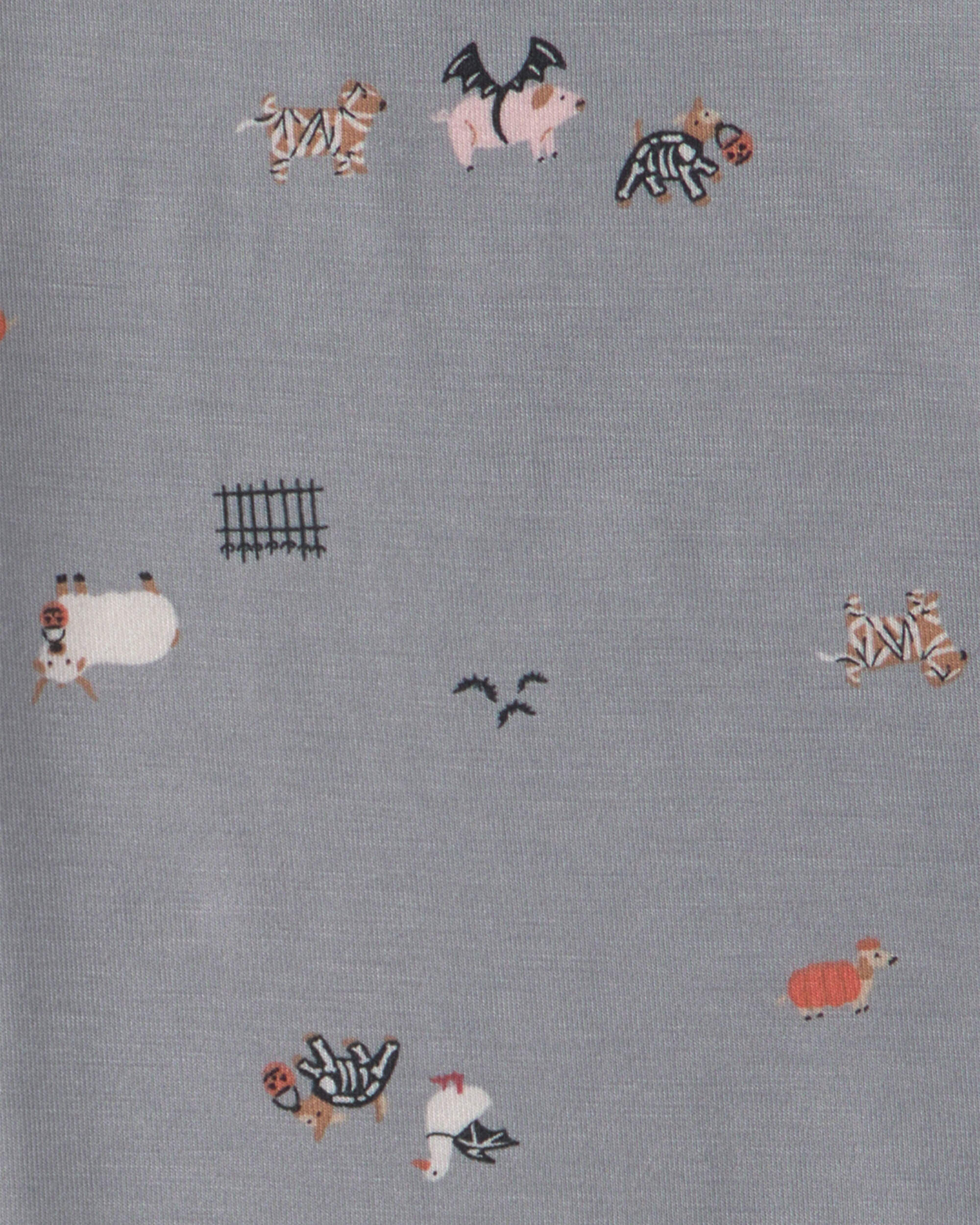 Toddler 2-Piece Halloween PurelySoft™ Snug Fit Pajama Set - Grey - Image 5