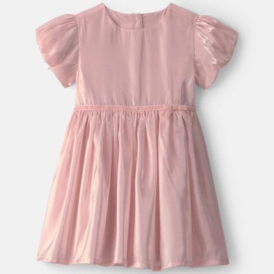 Toddler Girl Poplin Dress - Pink