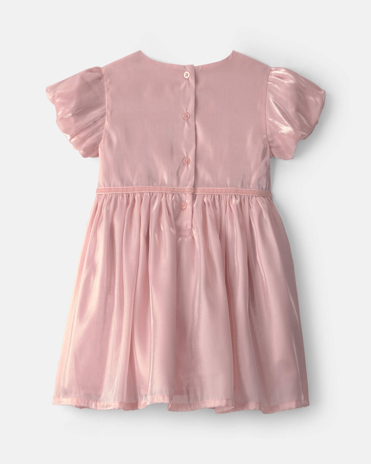 Toddler Girl Poplin Dress - Pink - Image 2