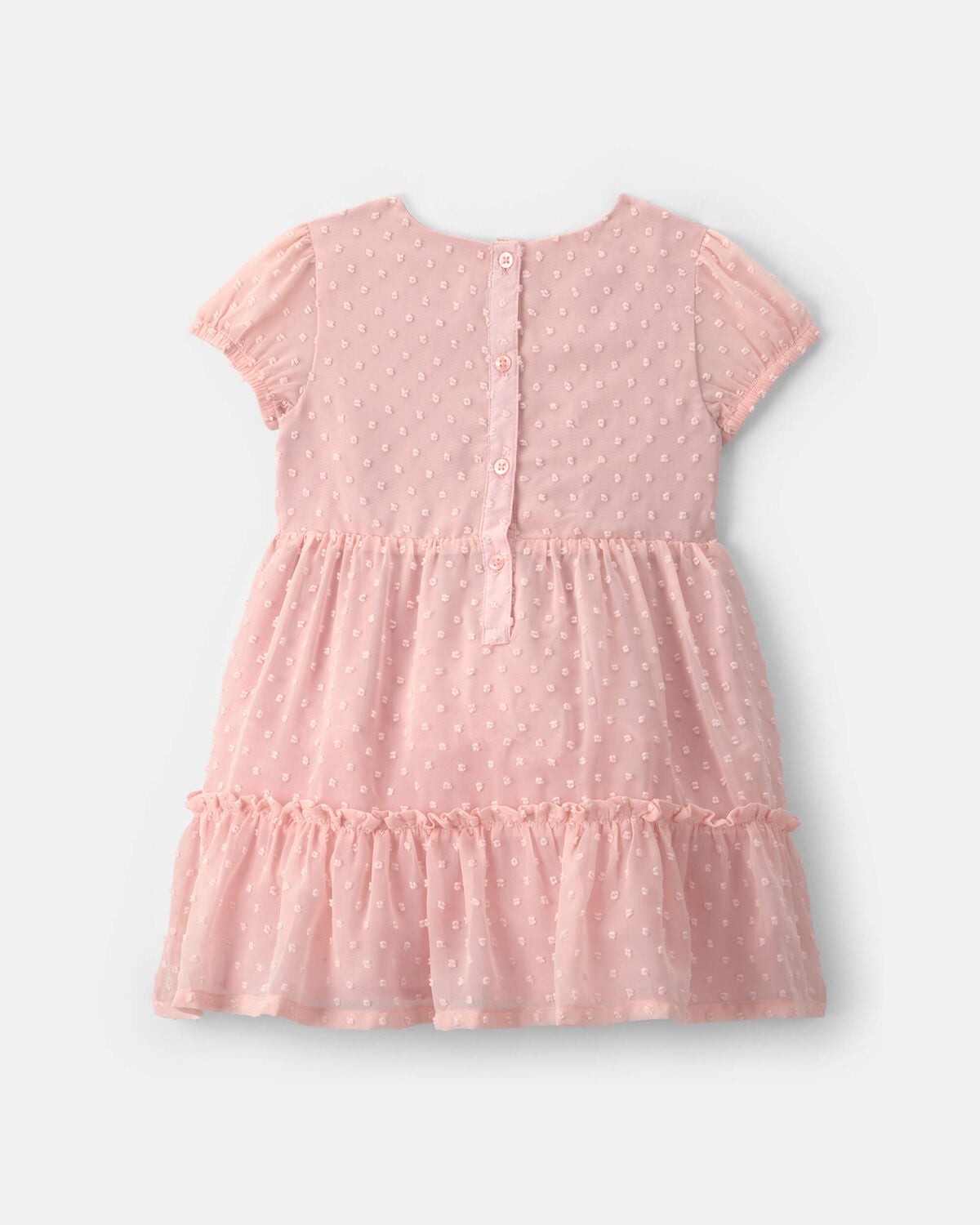 Toddler Swiss Dot Occasion Dress - Pink - Image 2