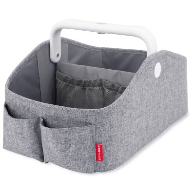 Nursery Style Light-Up Diaper Caddy - Heather Grey