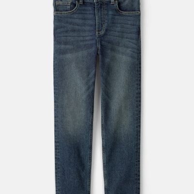 Kid Dark Wash Straight-Leg Jeans