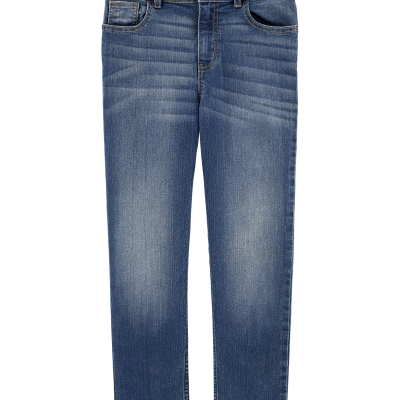 Kid Medium Blue Wash Straight-Leg Jeans