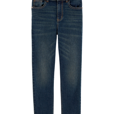 Kid Slim Straight Leg Heritage Wash Jeans