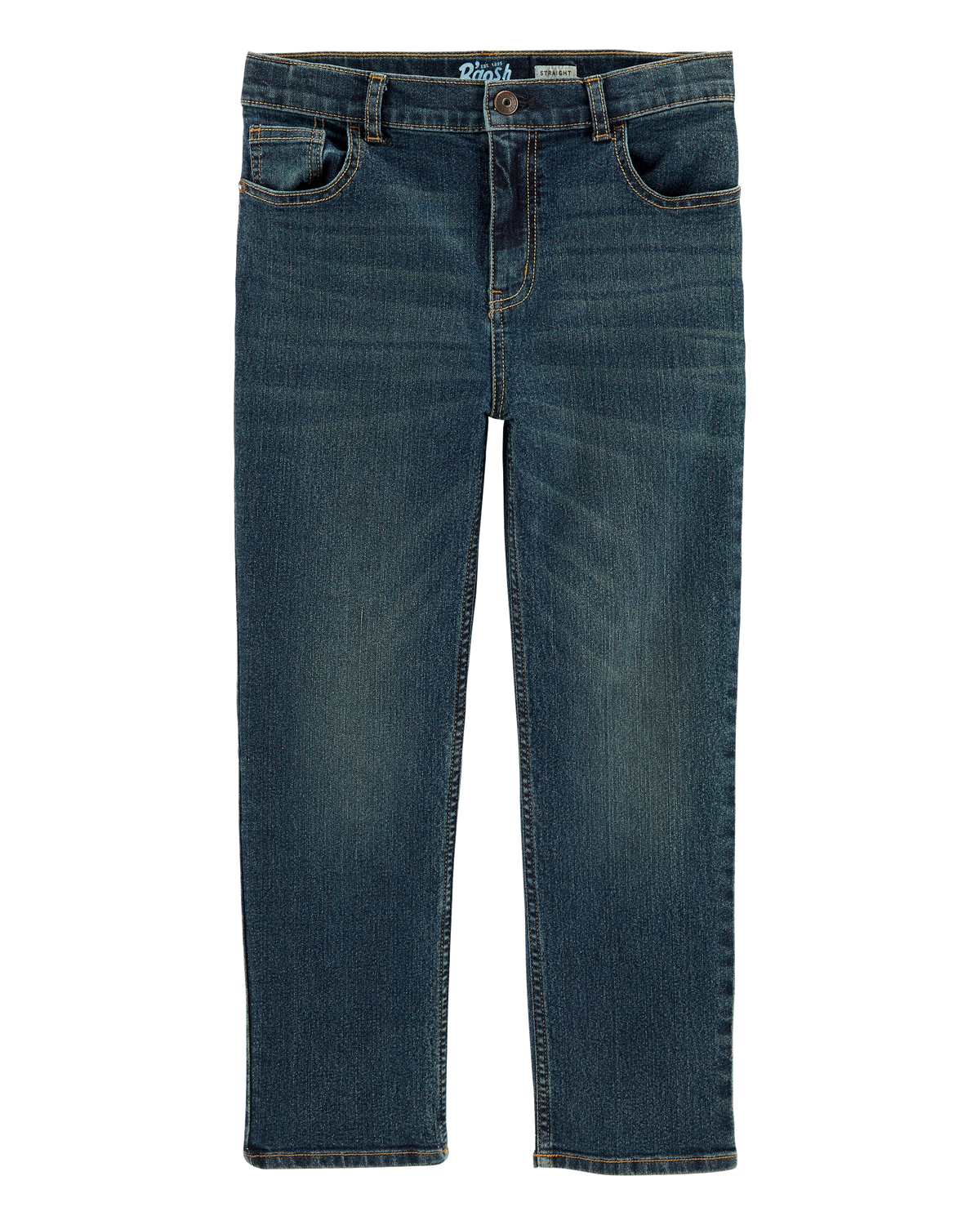 Kid Husky Fit Straight Jeans in Dark Rinse