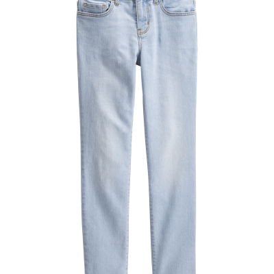 Kid Light Blue Ice Wash Skinny-Leg Jeans