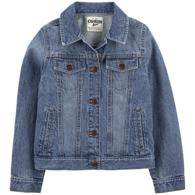 Girls Denim Jacket - Medium Wash