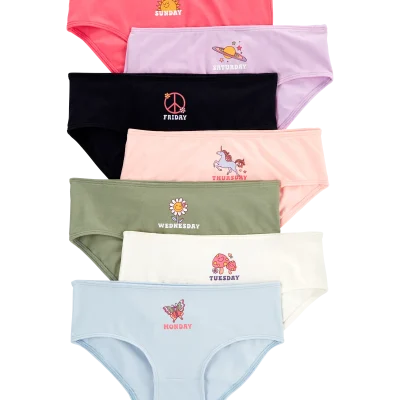 Kid 7-Pack Day of the Week Hipster Stretch Cotton Underwear