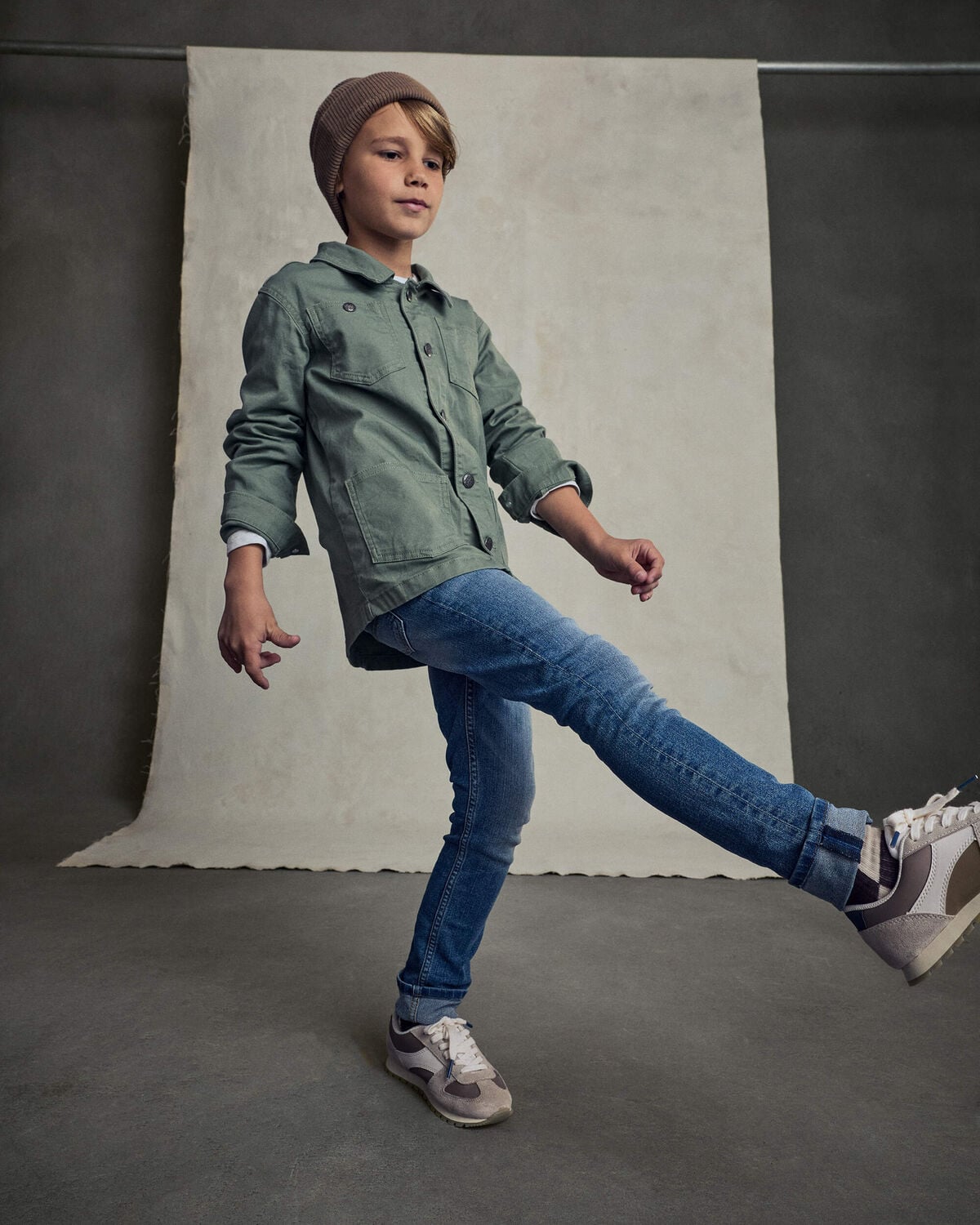 Kid Medium Blue Wash Skinny-Leg Jeans - Image 2