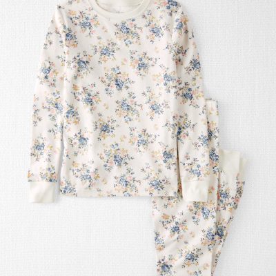 Girls Organic Cotton Pajamas Set