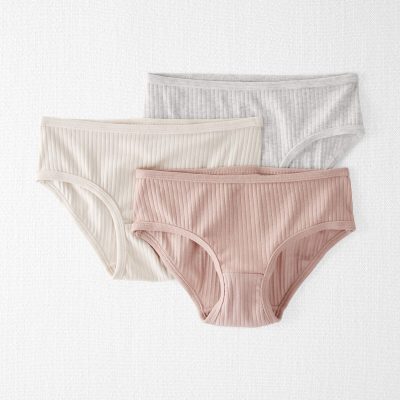 Girls 3-Pack Organic Cotton Underwear
