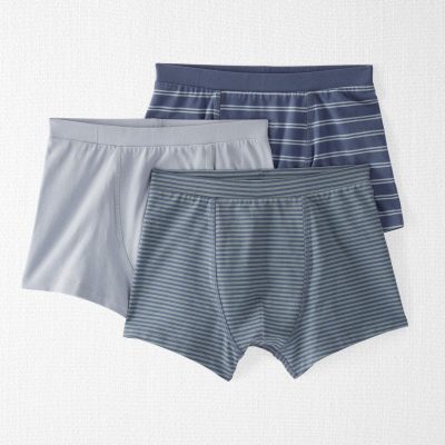 Boys 3-Pack Organic Cotton Boxer Shorts