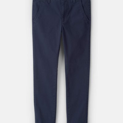 Boys Slim Tapered Chino Pants - Navy